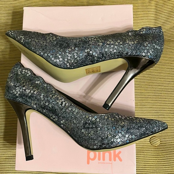 🔥NWT - Pink Paradox London “Alexis” Pewter/Embellished Pumps - Size 8.5 - Picture 12 of 13